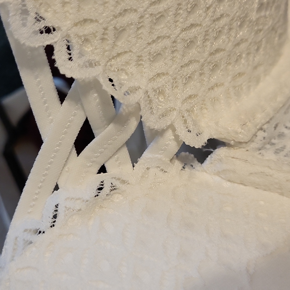 Torrid 48C NWT Push Up Padded Lace White Bra - Picture 12 of 14
